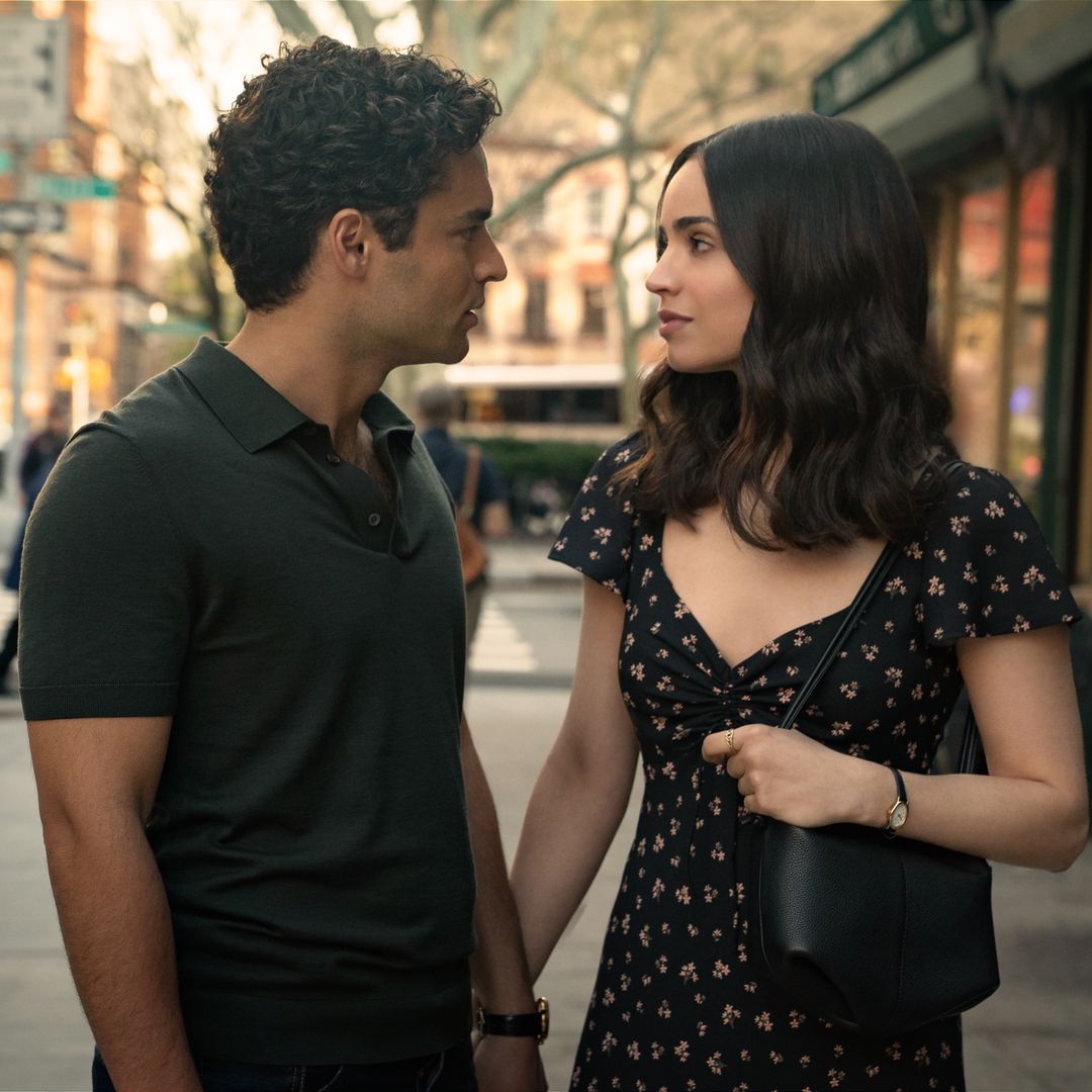 Sofia Carson's stylish outfits in The Life List on Netflix - from that floral dress to the tux & her gold 'A' necklace