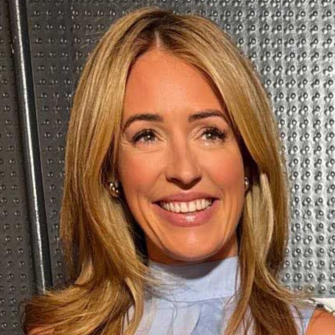 Cat Deeley's flattering denim skirt confirms it's time to get your midi out of storage