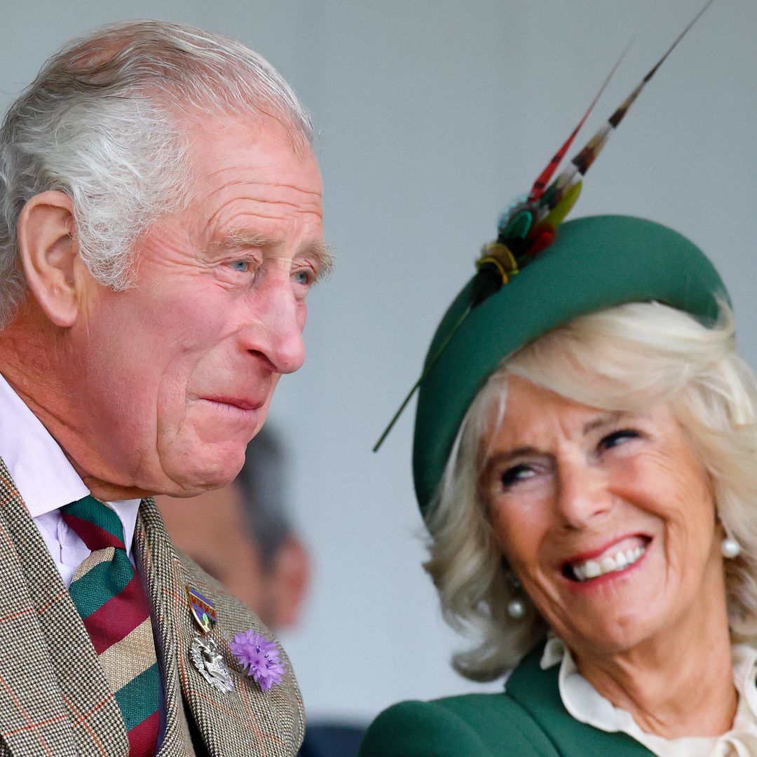 King Charles and Queen Camilla are all smiles in matching outfits as they attend church service