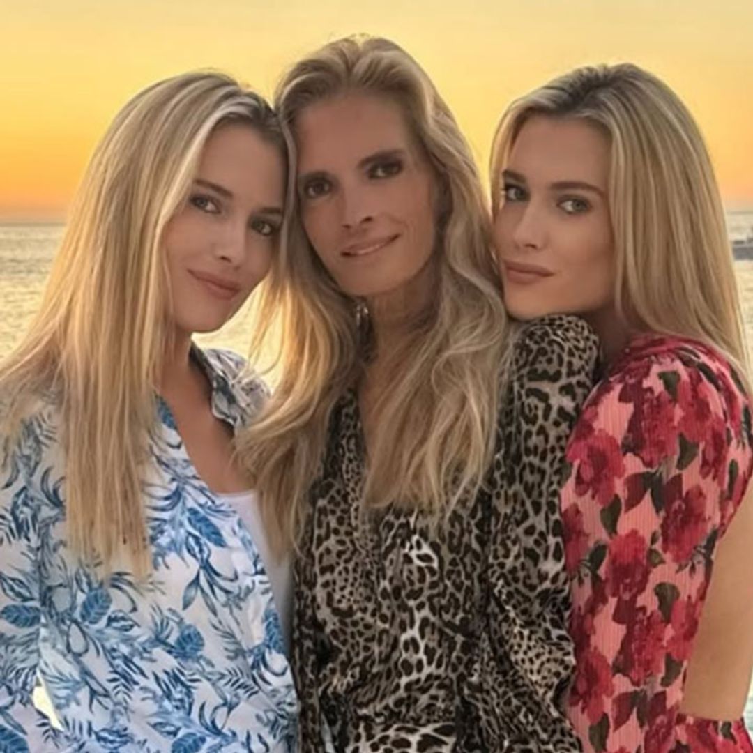 Lady Amelia and Lady Eliza Spencer pose next to ageless mother in rare family photo