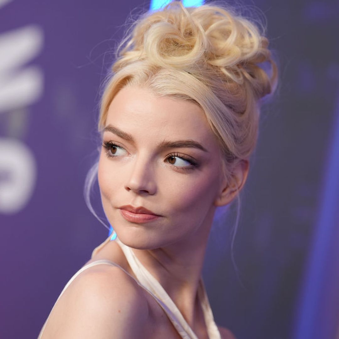 Anya Taylor-Joy's sculpted bun and frosty makeup is a fairytale dream