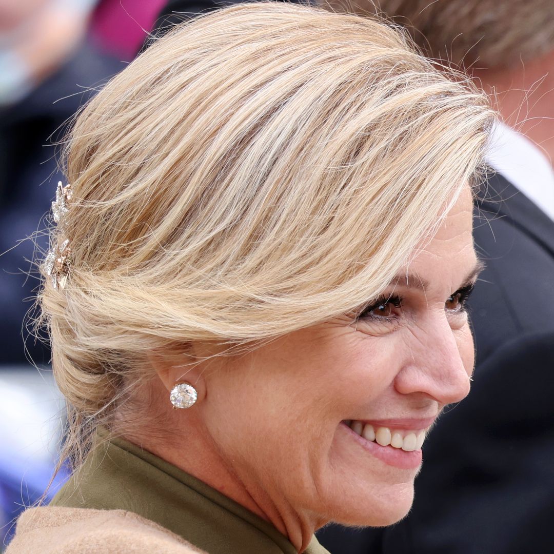 Queen Maxima undergoes autumn makeover in £100 cropped denim jacket