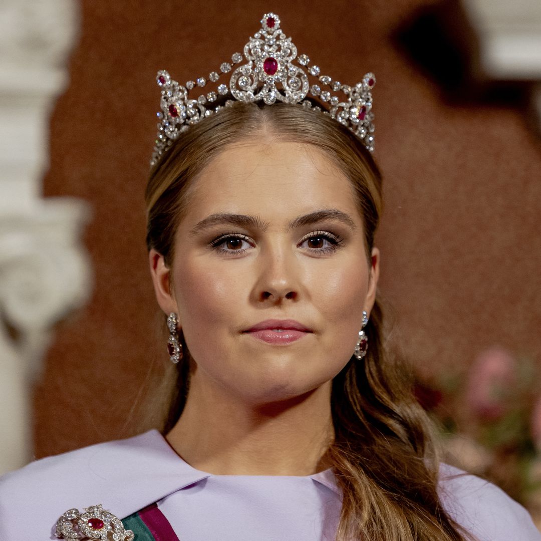 Princess Catharina-Amalia debuts tiara she played dress-up in as a little girl