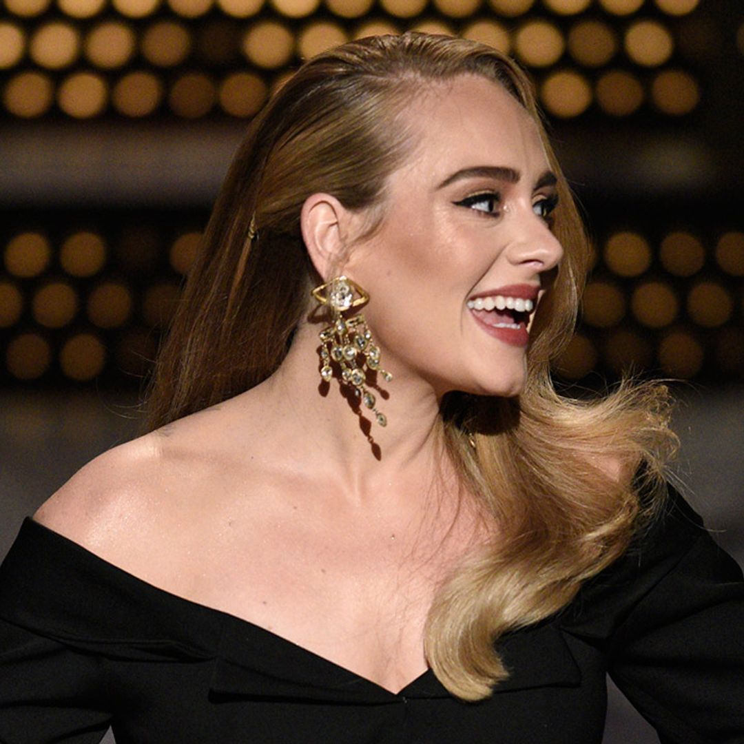 Adele wears foxy leopard print coat and leather trousers on date night