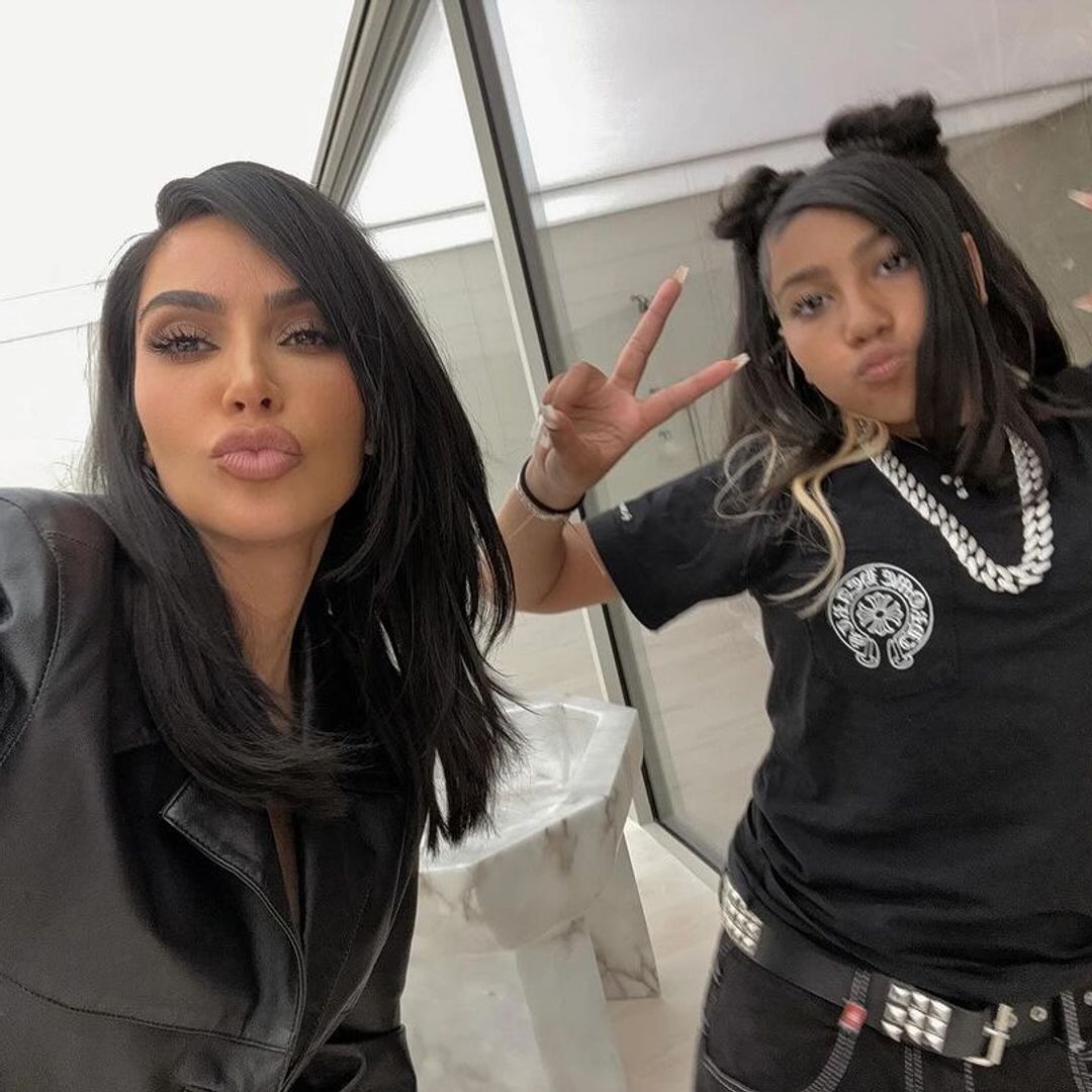 North West is mom Kim Kardashian's mini-me in sweet throwback