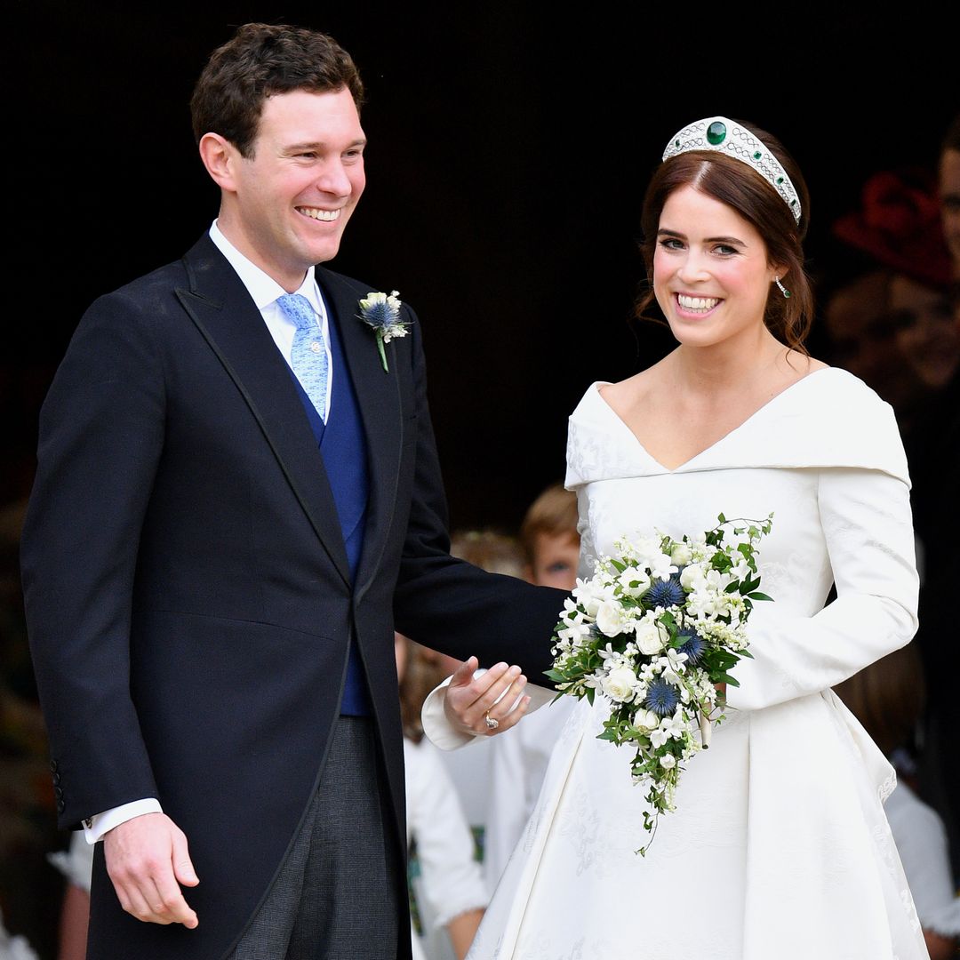 Princess Eugenie and Jack Brooksbank celebrate anniversary with previously unseen wedding day snap
