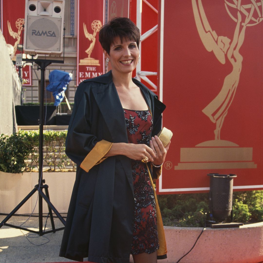American actress and singer Lucie Arnaz at the 45th Annual Primetime Emmy Awards in Pasadena, California, 19th September 1993. She is the daughter of actors Lucille Ball and Desi Arnaz.