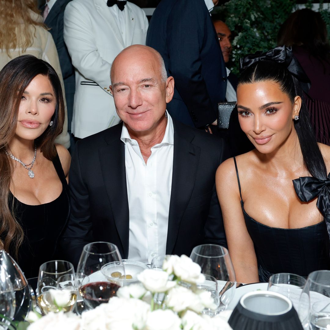 Lauren Sánchez and Kim Kardashian twin in chic black as they dine with Jeff Bezos at star-studded Oscars party