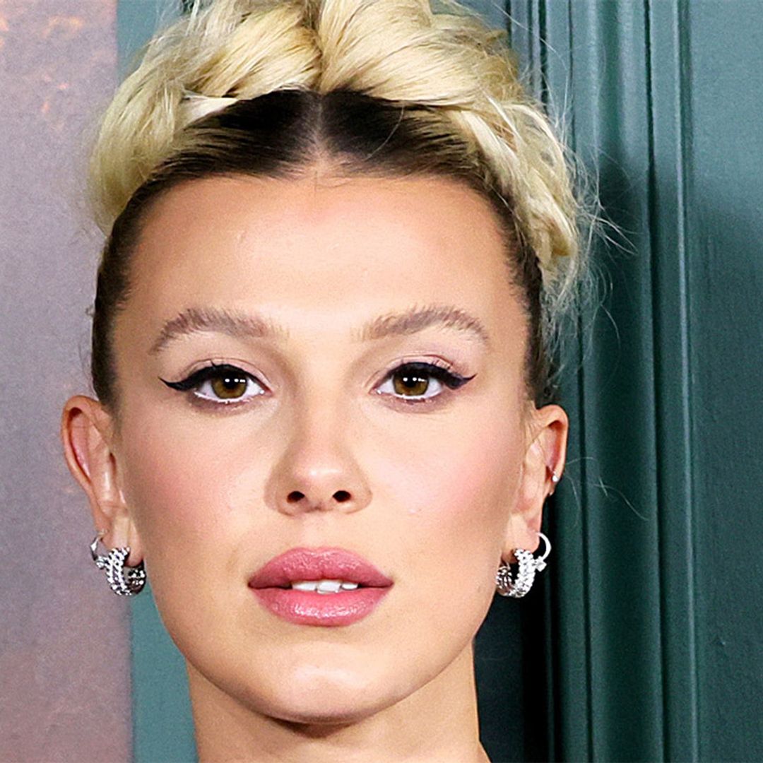 Millie Bobby Brown’s strapless feather dress is perfect for winter brides