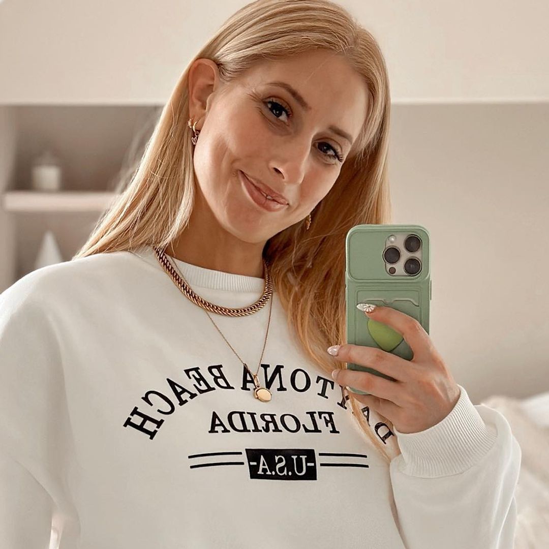 Stacey Solomon's £40 ab-baring suede jacket for autumn is surprisingly flattering