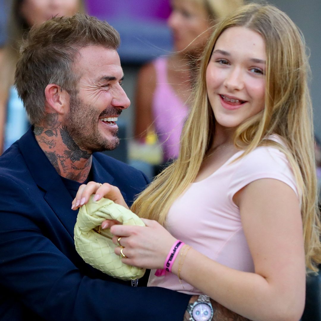 See the incredible gift Harper Beckham gave dad David