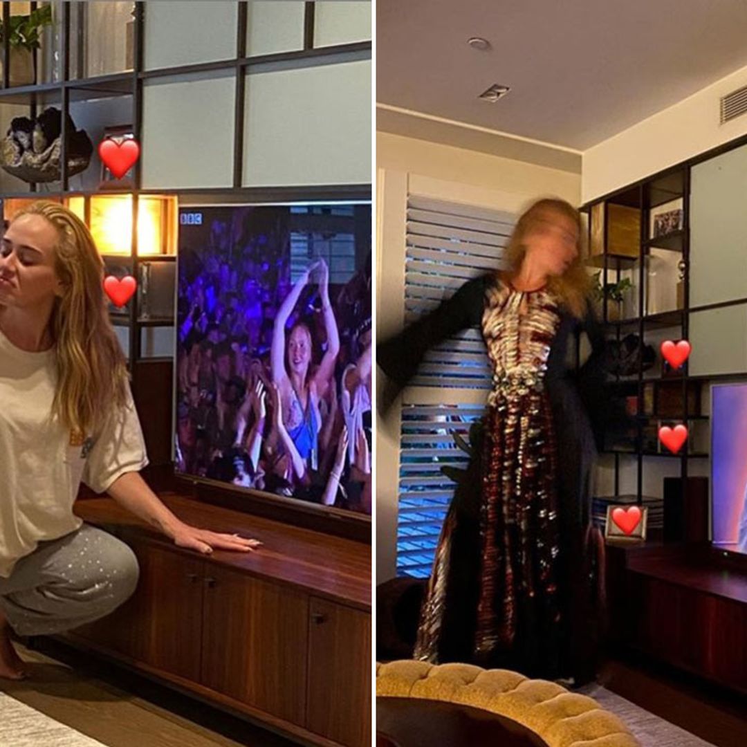 Adele unveils never-before-seen living room at Los Angeles mansion