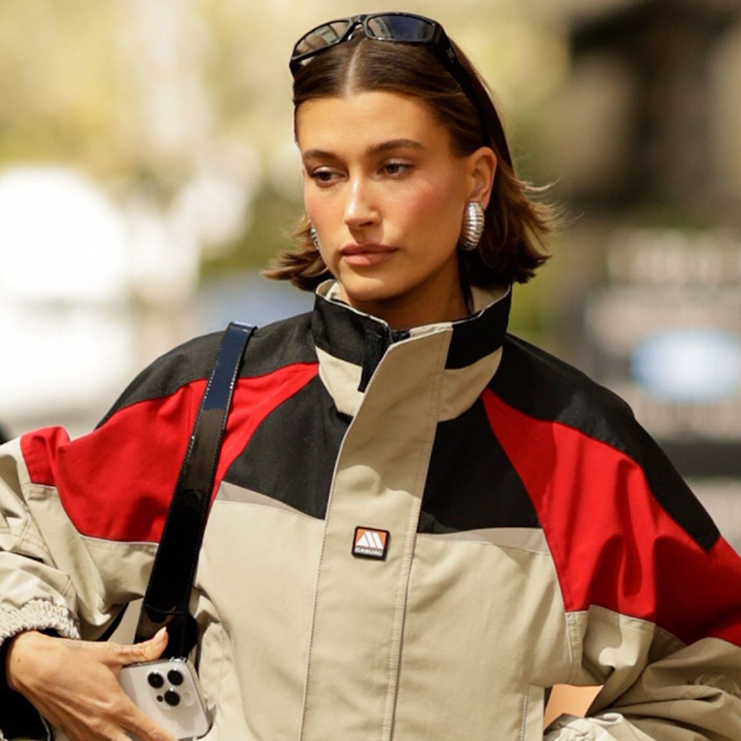 Hailey Bieber stuns in tiny shorts with unique denim detail