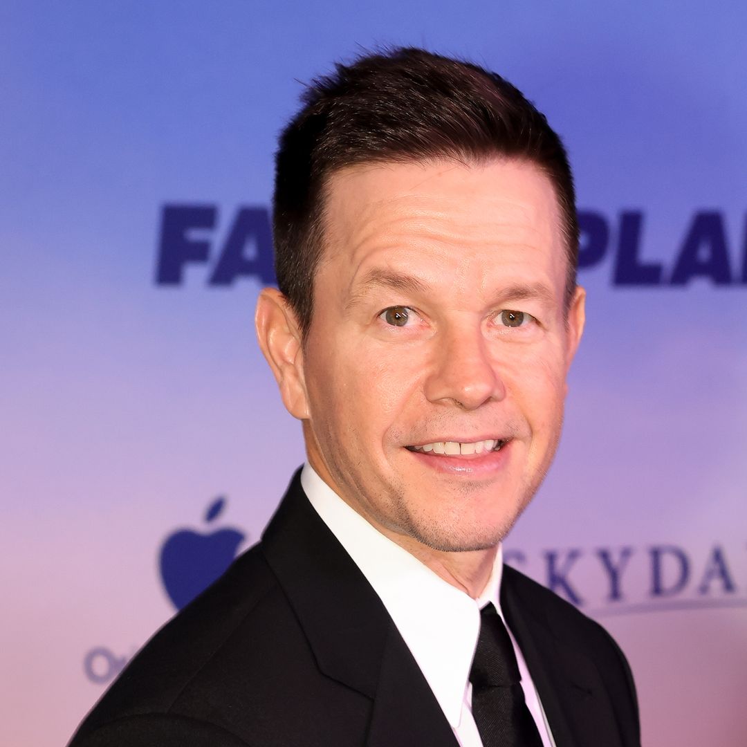 Mark Wahlberg's towering teens join him on the set of his latest project