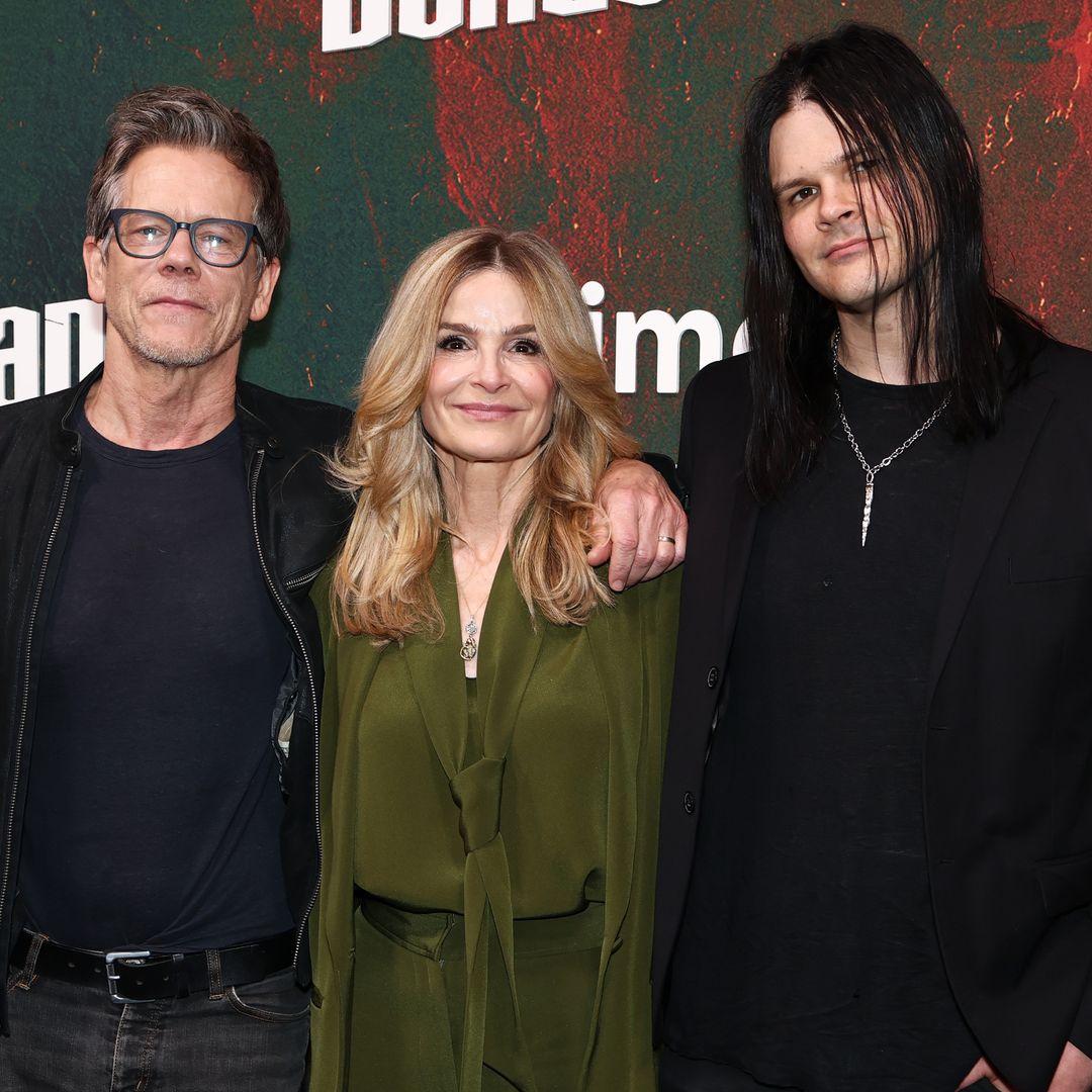 Kevin Bacon's son Travis shares new photos with goth girlfriend as they mark major milestone