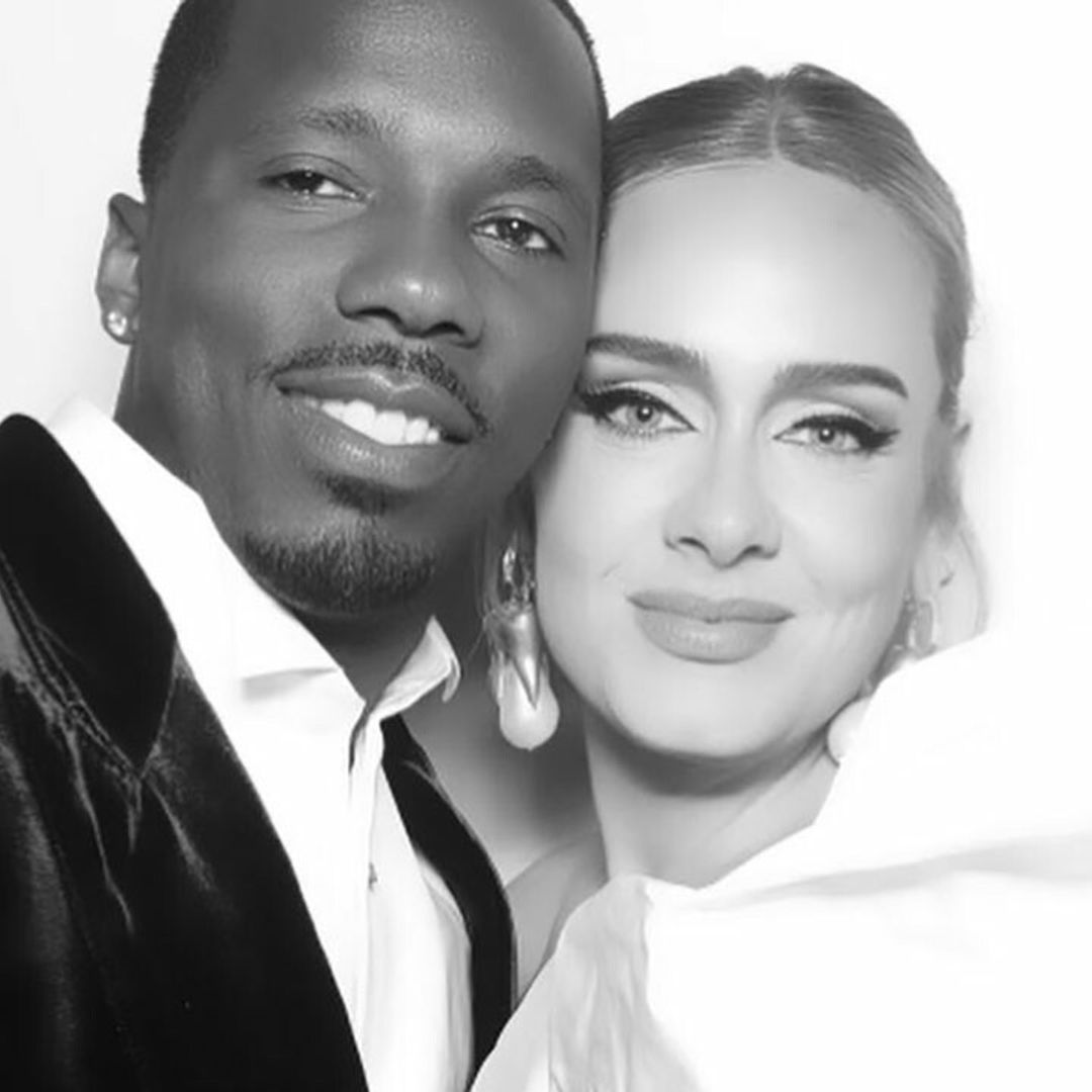 Adele twins with boyfriend Rich Paul in stylish black outfits during rare PDA