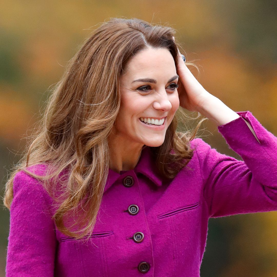 Nervous Princess Kate's hair trick during first ever interview