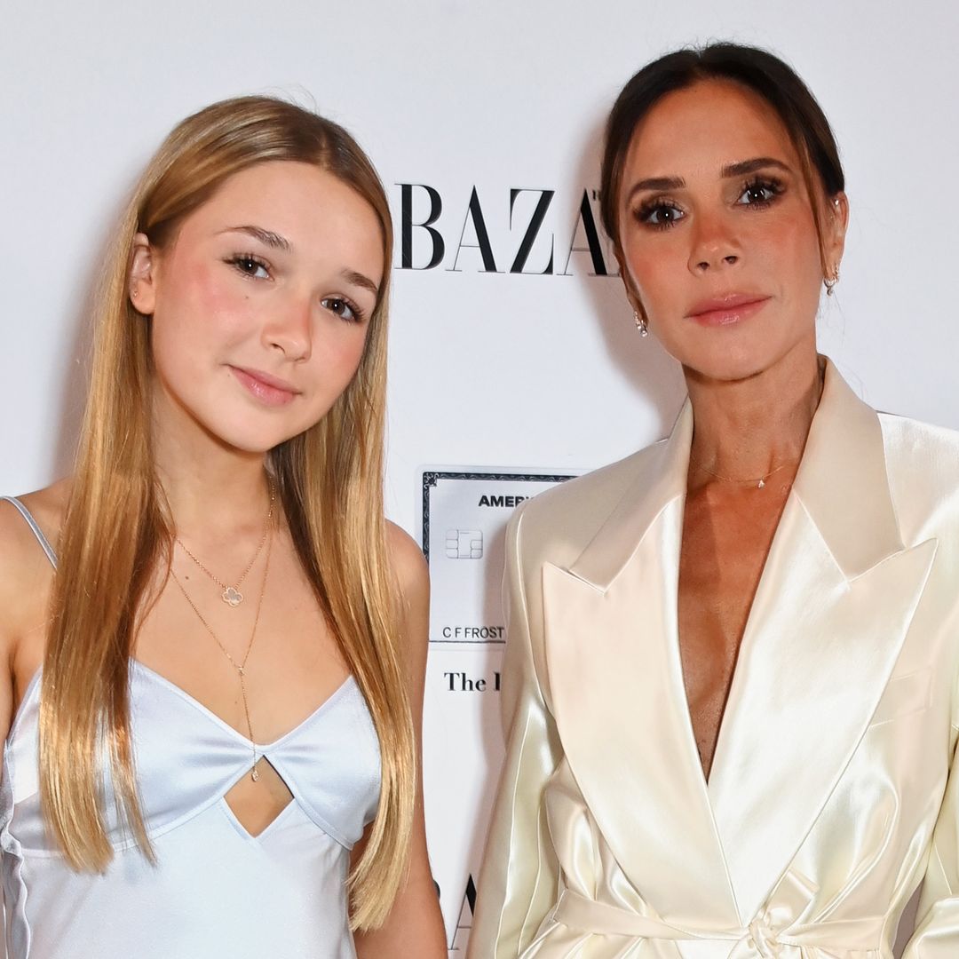 Harper Beckham, 14, is her mother Victoria's twin in sun-drenched holiday photos
