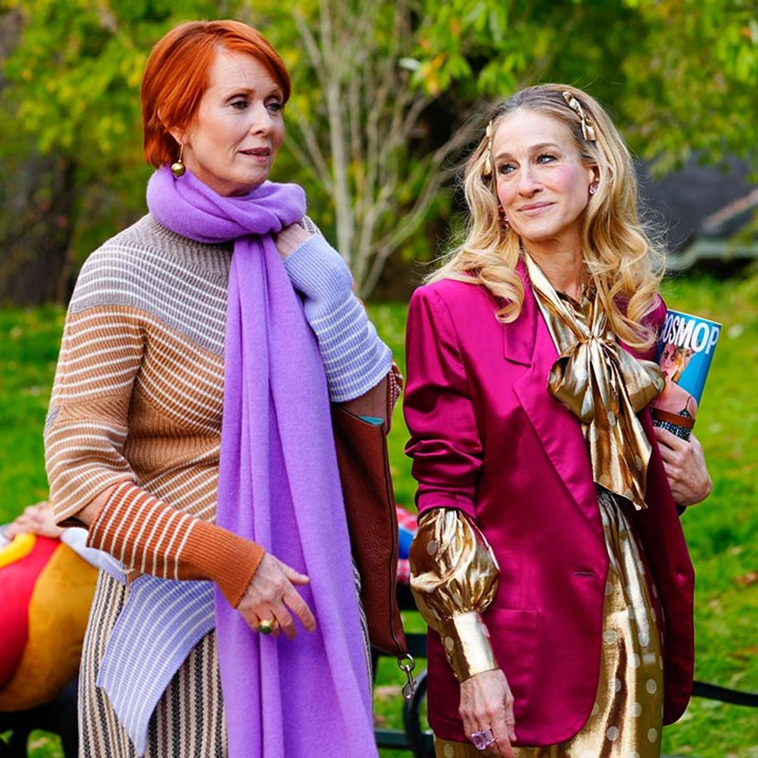Sex and the City star Sarah Jessica Parker stages major 80s power dressing moment as she films new scenes for And Just Like That…