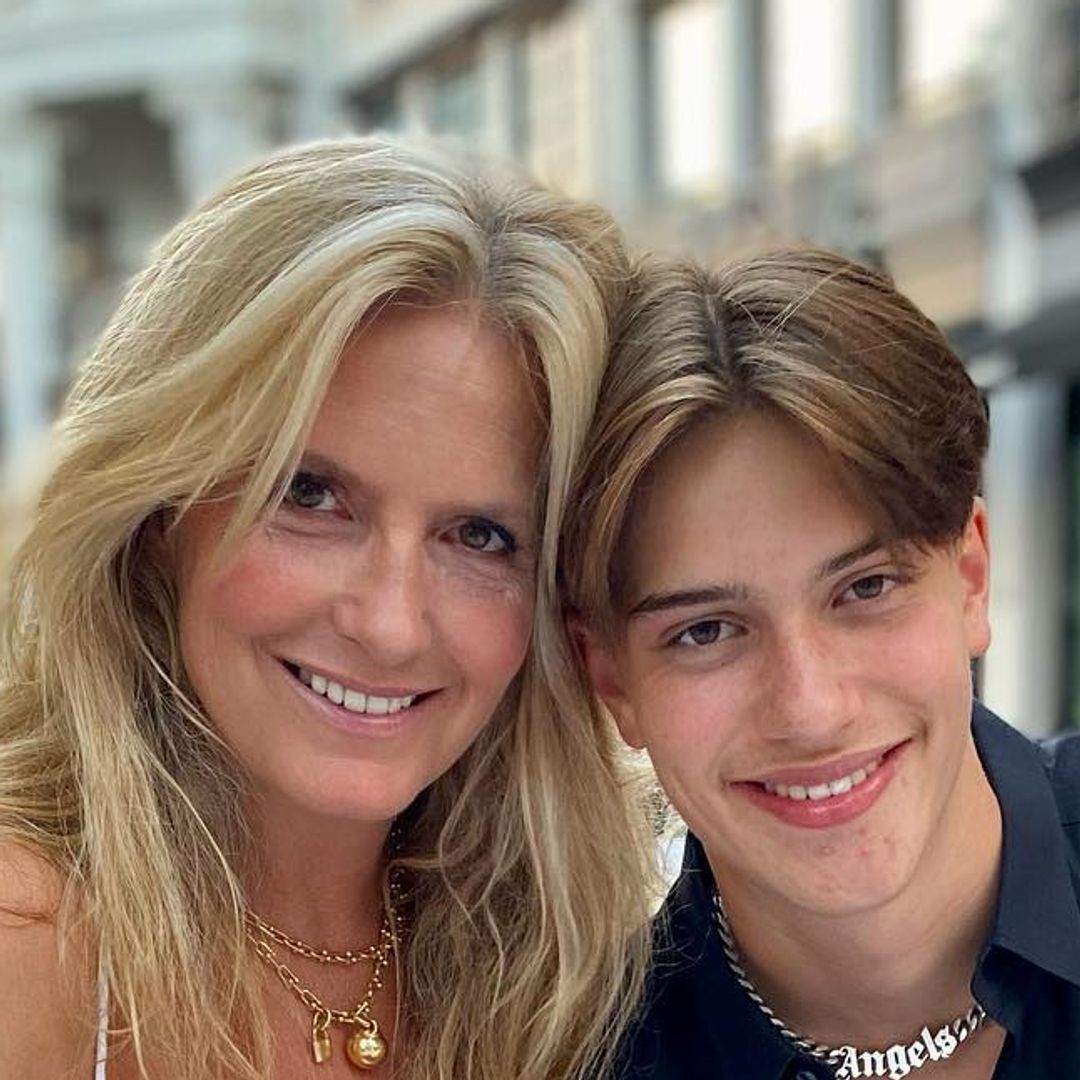 Rod Stewart and Penny Lancaster's tall son Alastair, 19, undergoes hair transformation in new photos