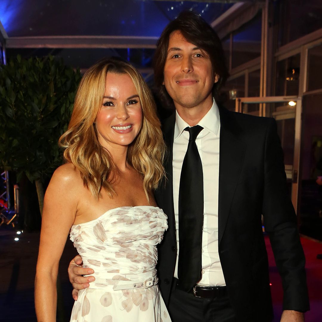 Amanda Holden steps out in dramatic two-piece for rare date with huband Chris Hughes 