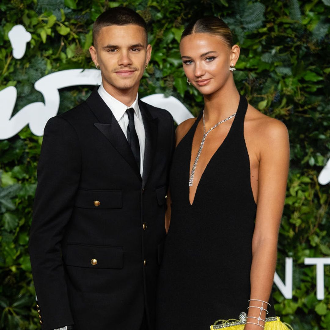 Romeo Beckham attends party alongside ex-girlfriend Mia Regan