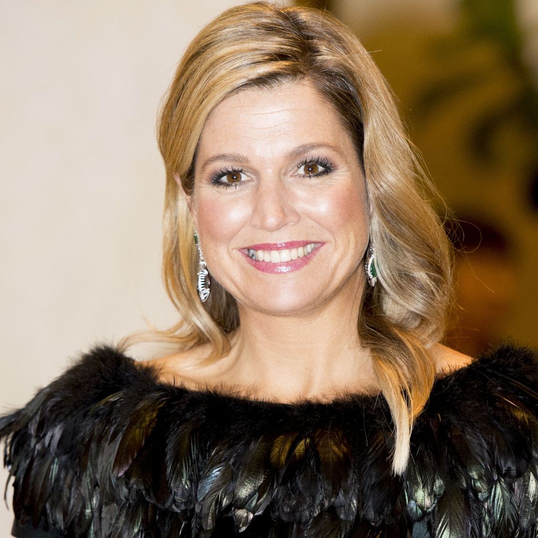 Queen Maxima dazzles in £1k sequins and satin in very unroyal appearance