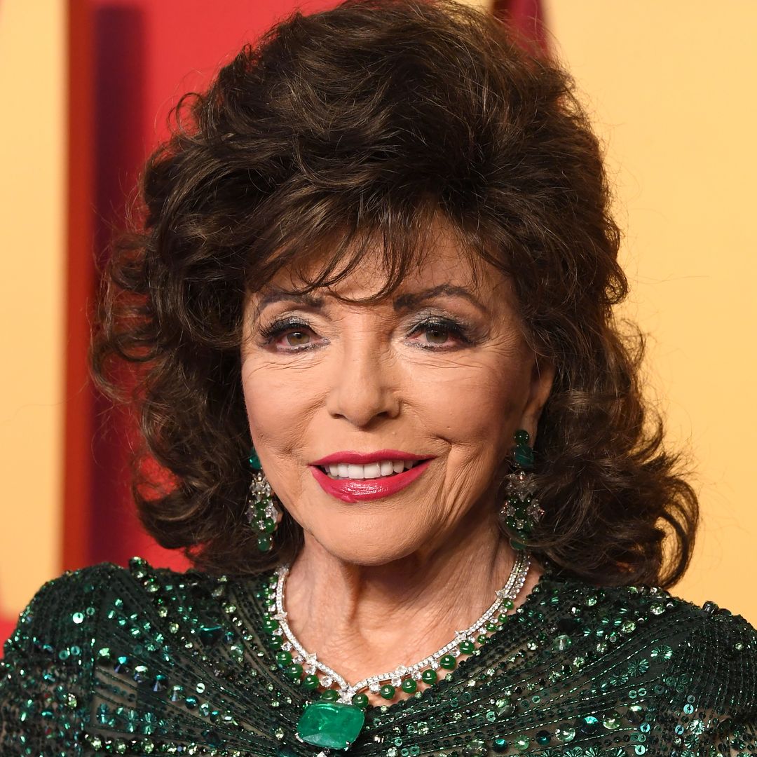 Joan Collins floors fans with platinum blonde transformation