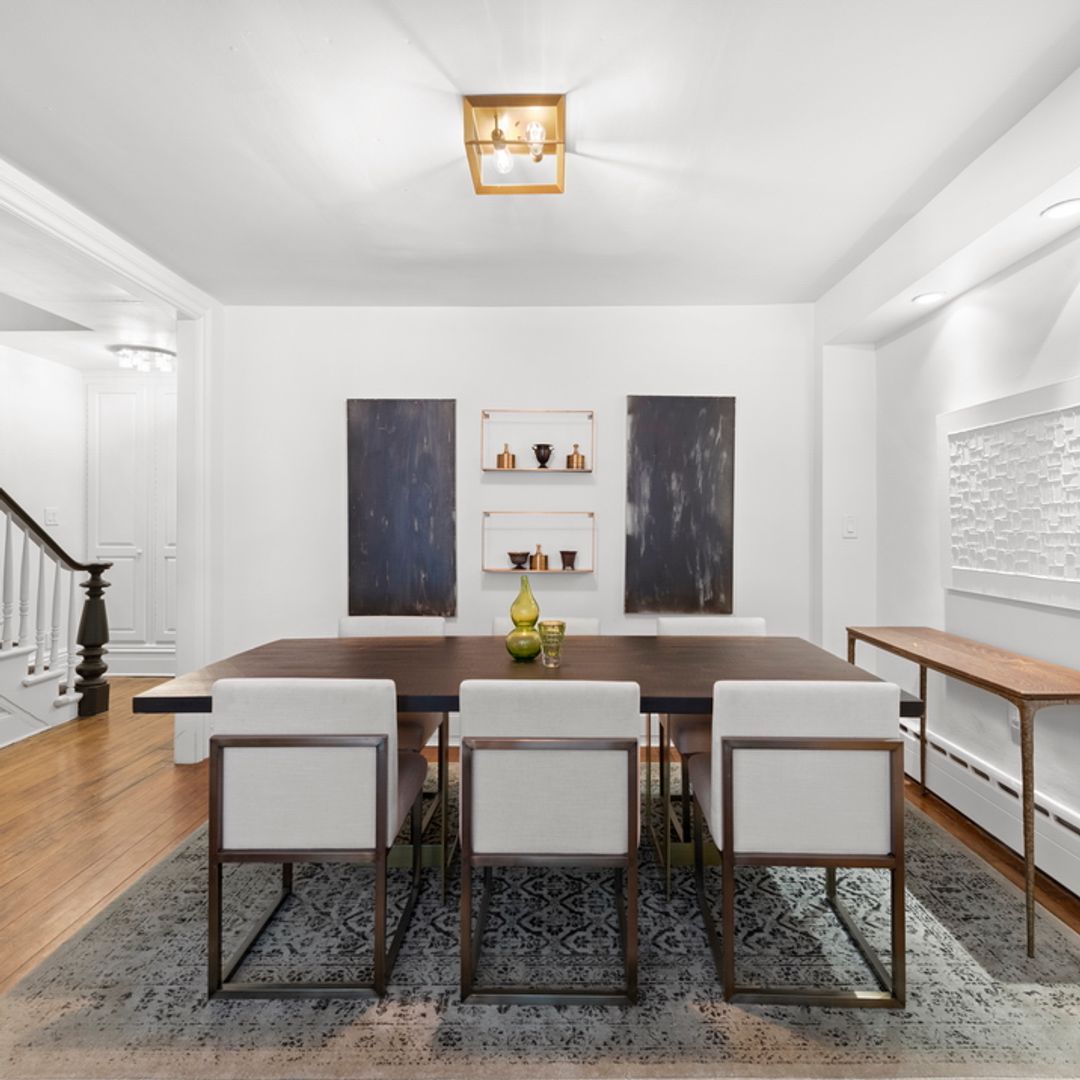 interior shot of dining room in rental home from Plum Guide