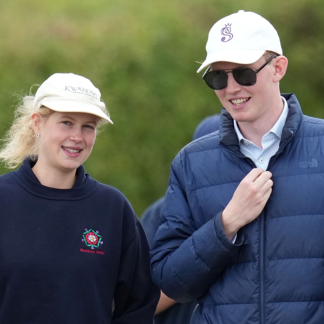 Lady Louise Windsor and rumoured boyfriend Felix grin as they make joint outing