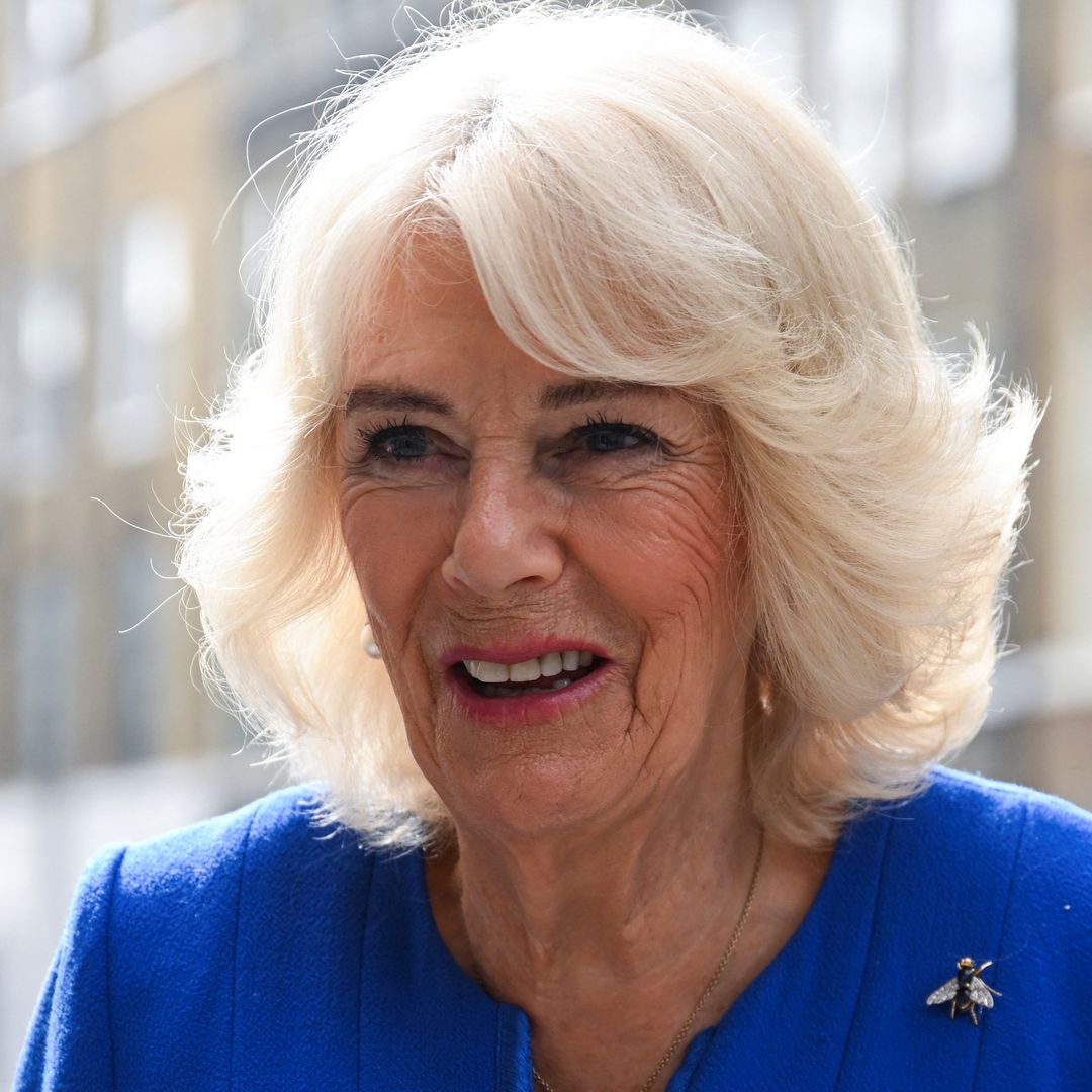 Queen Camilla's hidden one-word tribute to Charles as she steps out solo