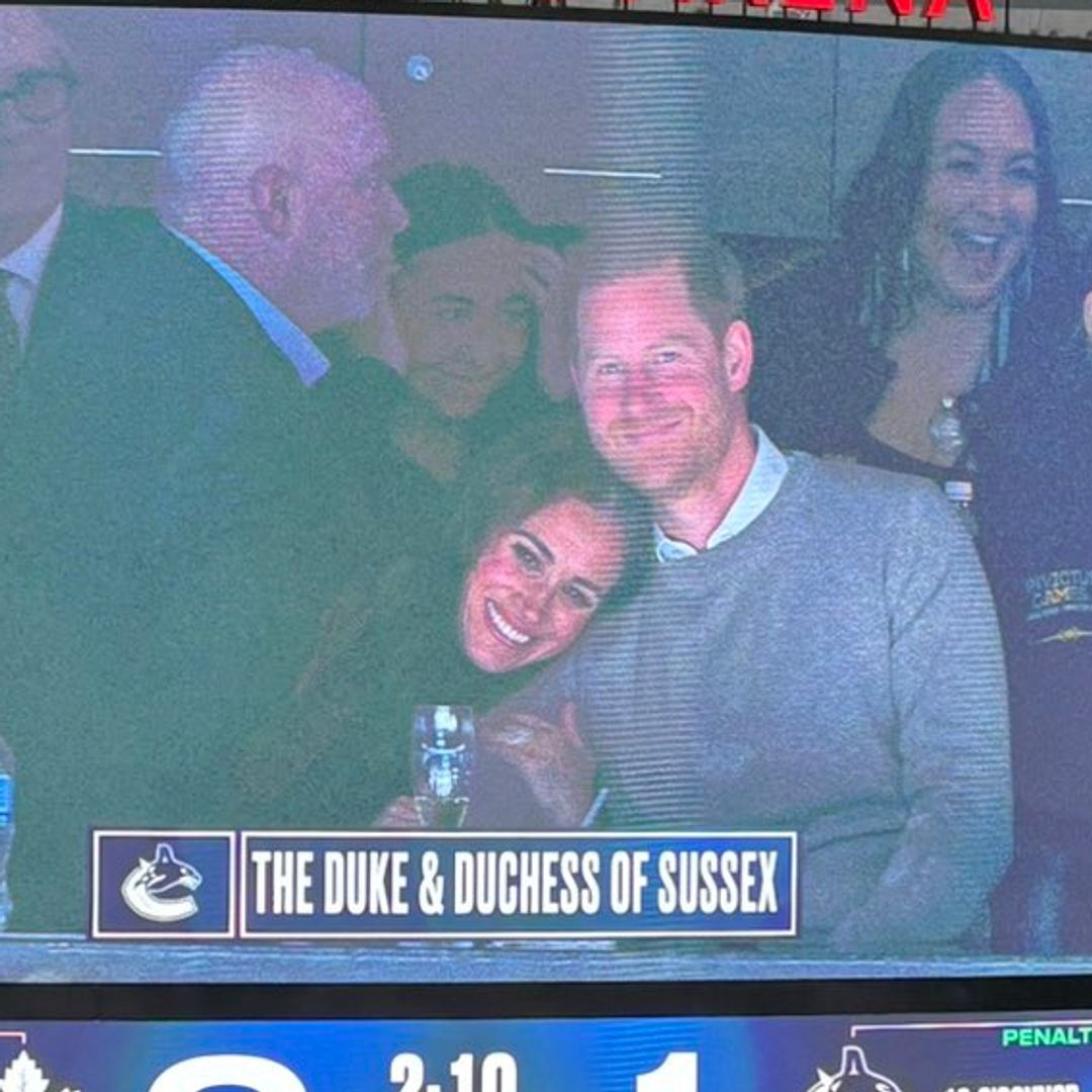 Prince Harry and Meghan Markle surprise hockey fans with NHL appearance