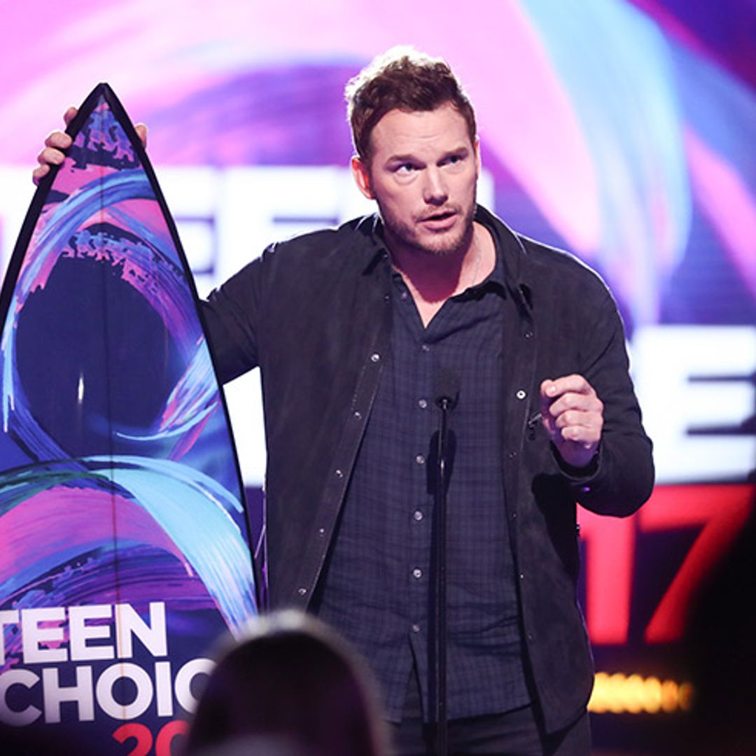 Chris Pratt makes first speech following split from Anna Faris