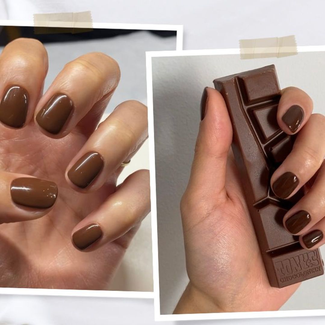 Chocolate Mosaic Nails That Wow