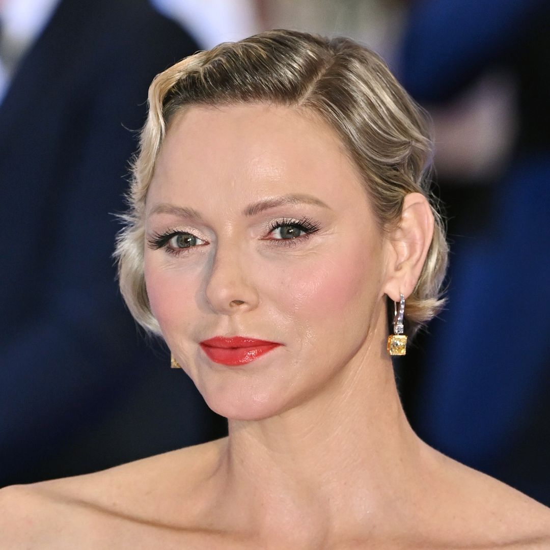 Princess Charlene debuts 'rare' shift in incredible waist-cinching outfit