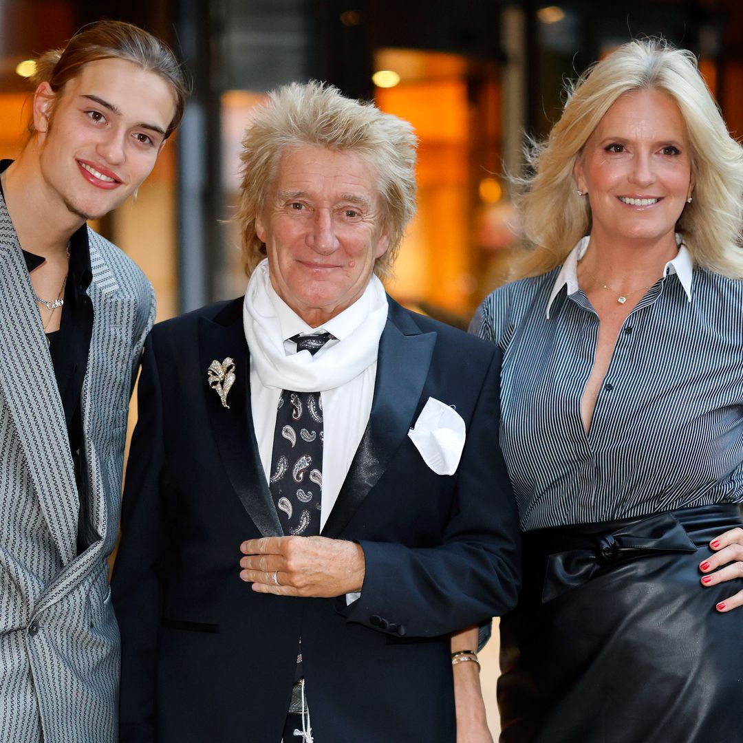 Penny Lancaster's towering son's legs reach her waist in new photo 