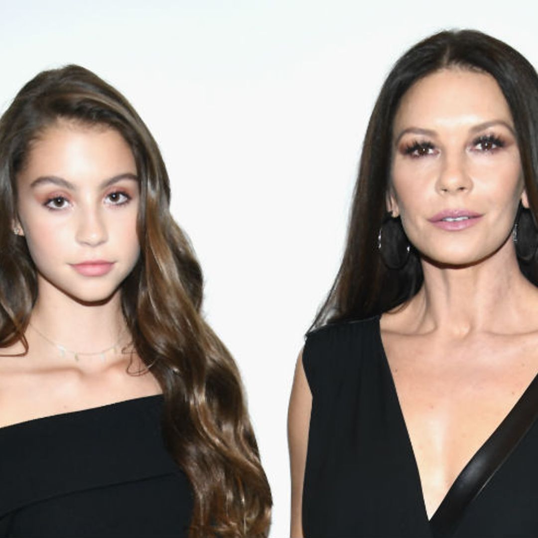 Catherine Zeta-Jones' reacts to grown-up daughter Carys emotional video 