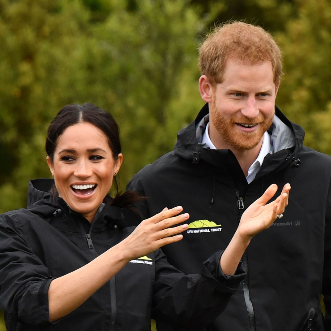 Meghan Markle shares giggling moment with Prince Harry in enchanting garden video