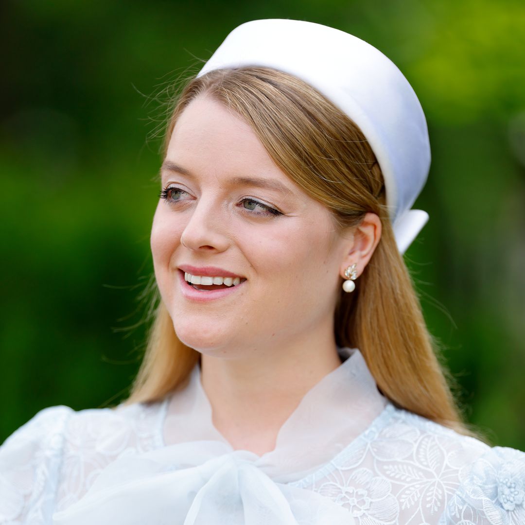 Flora Vesterberg oozes royal glamour in sheer bridal gown and Prada