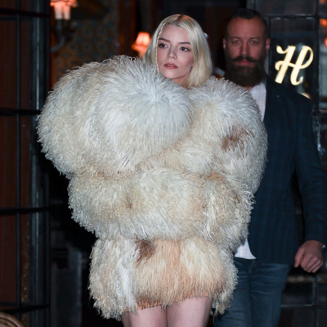 Anya Taylor-Joy enchants in dreamy winter coat following whirlwind night out