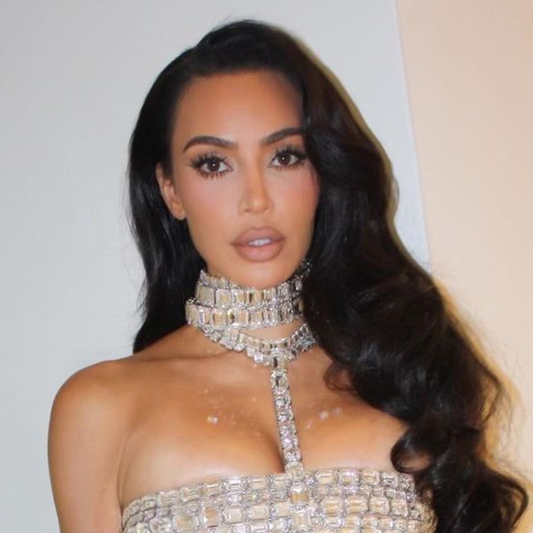 Kim Kardashian looks almost unrecognizable with razor-thin eyebrows