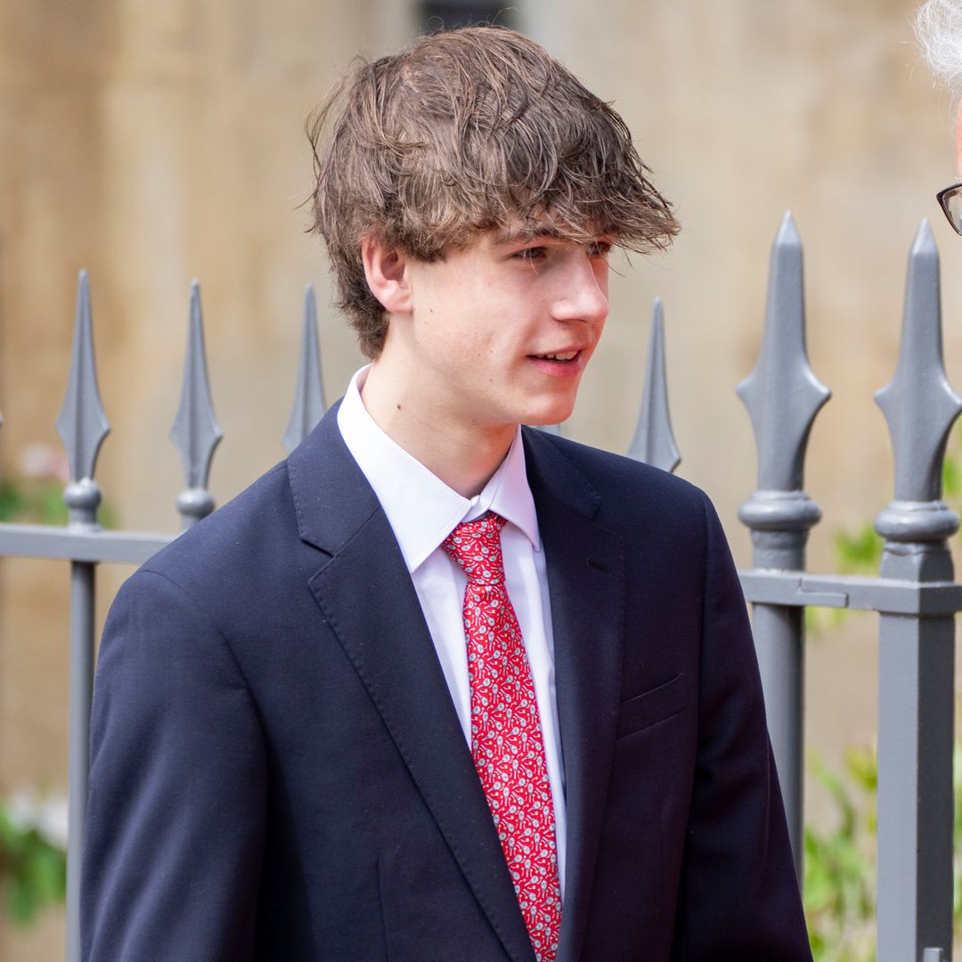 James, Earl of Wessex towers over father Prince Edward in rare public appearance
