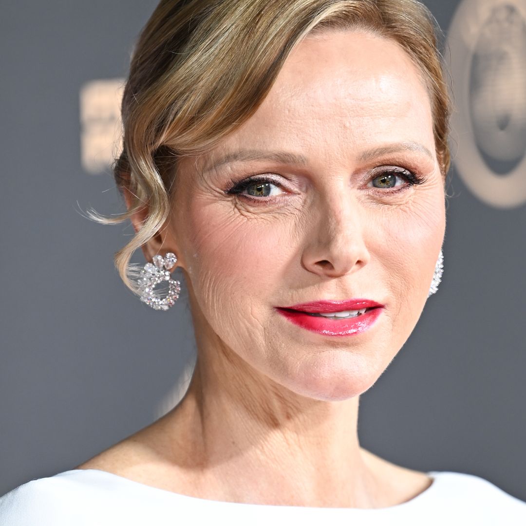 Princess Charlene is a bombshell in slinky backless gown