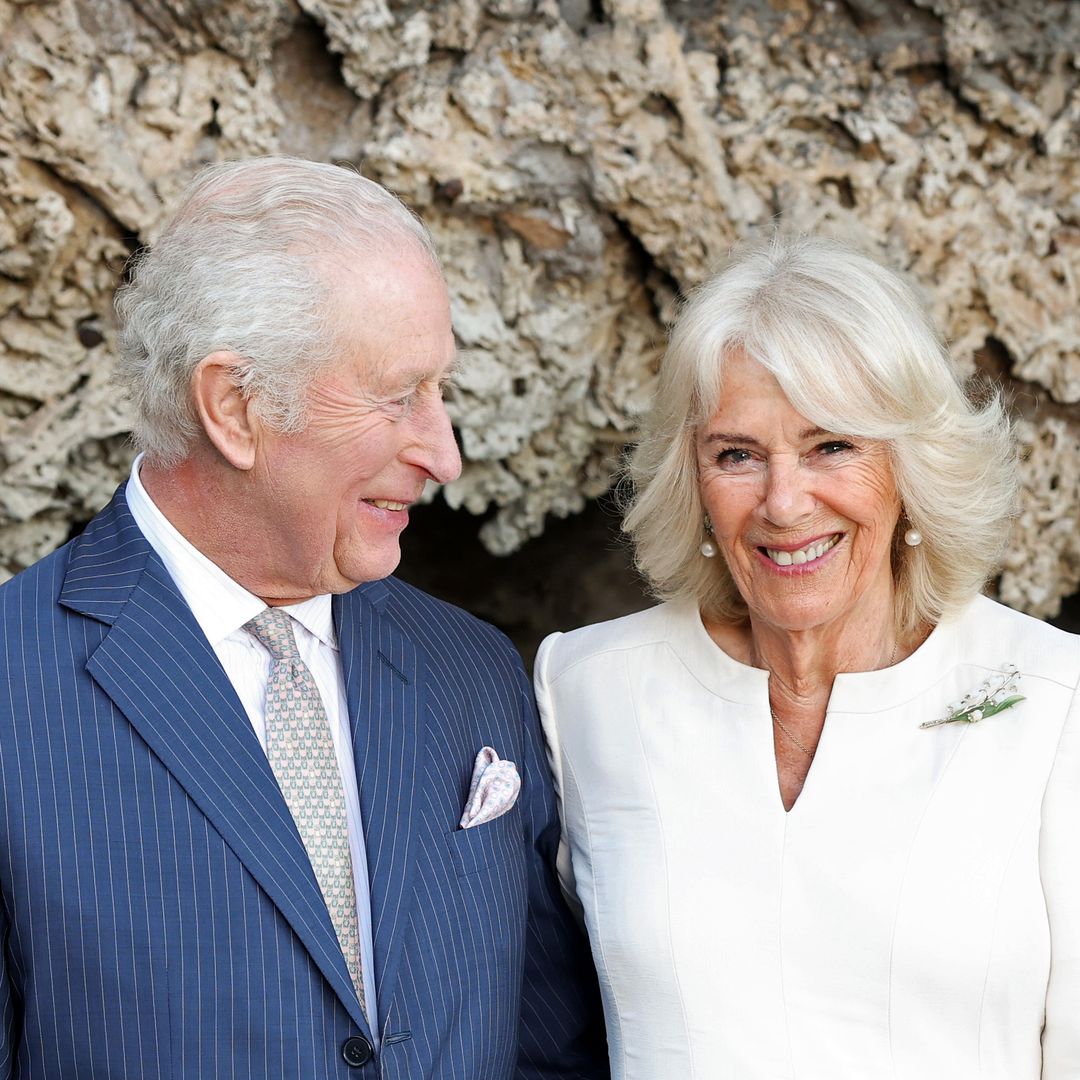 King Charles and Queen Camilla beam in new portraits shared to mark milestone wedding anniversary