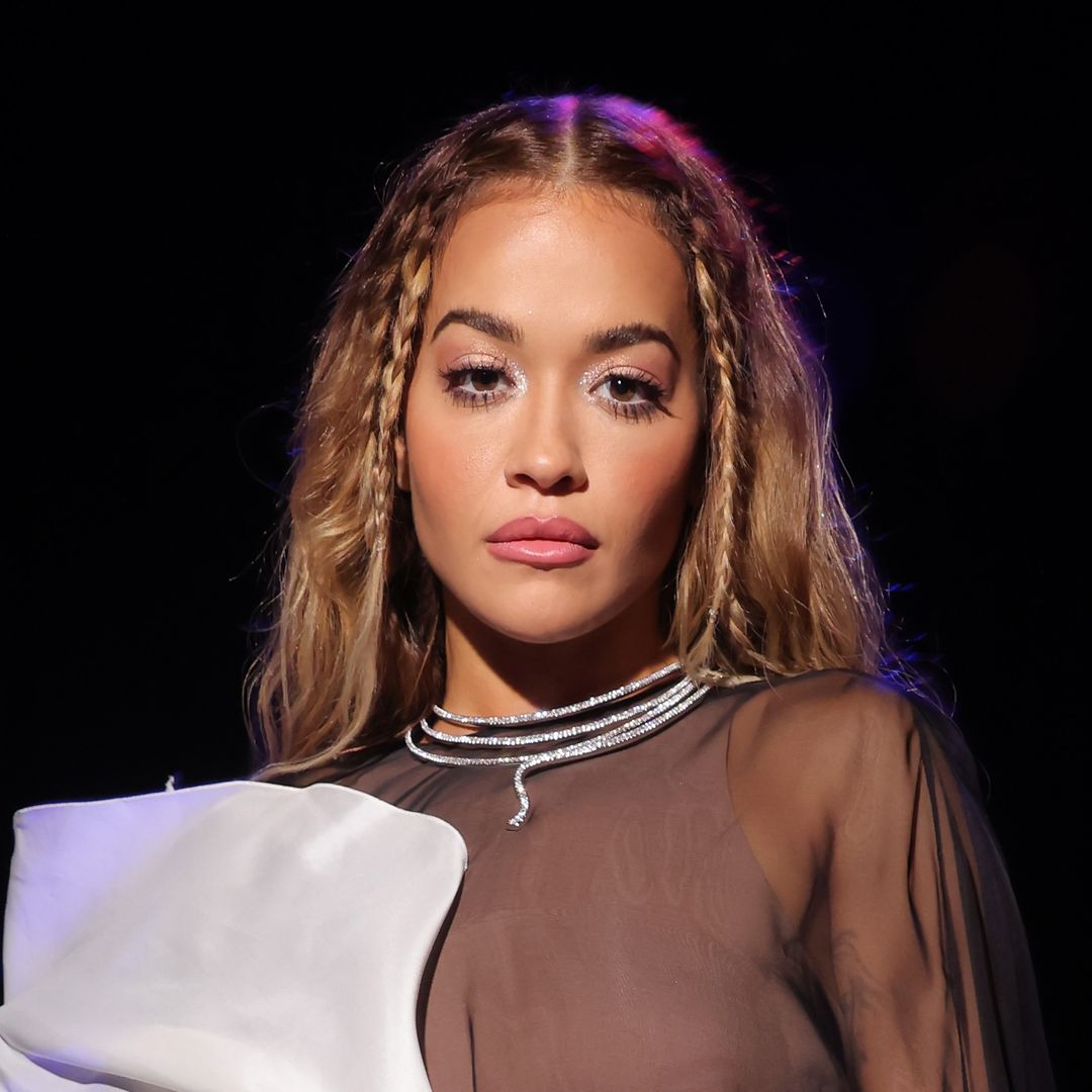 Rita Ora channels Madonna in a daring metallic red corset