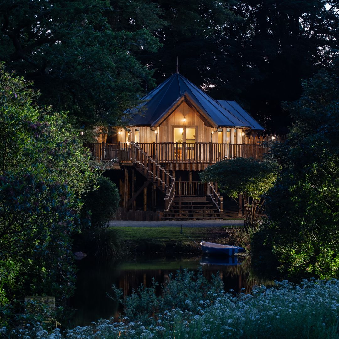 exterior shot of luxury lodges