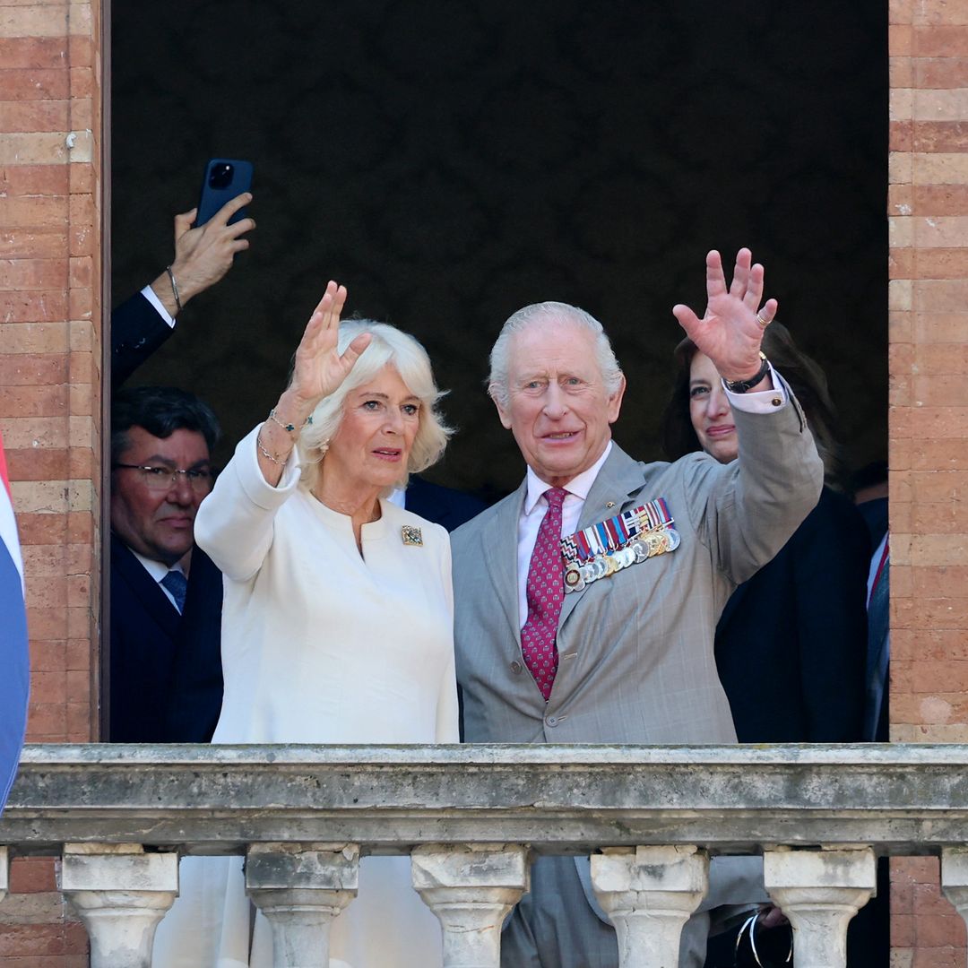 Queen Camilla's request to King Charles during balcony moment revealed by lip reader