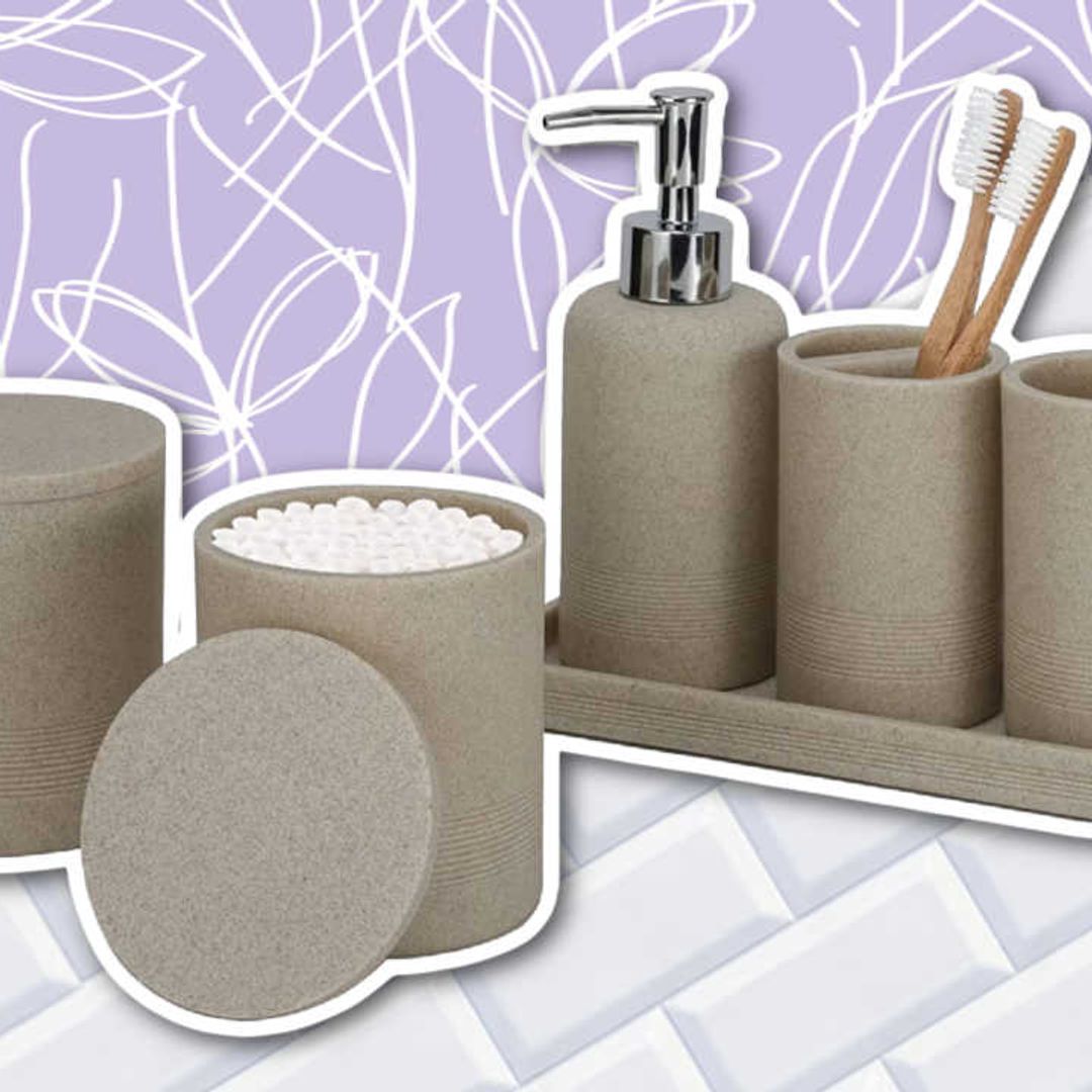Amazon's $35 bathroom set is so similar to Kim Kardashian's $350 homeware