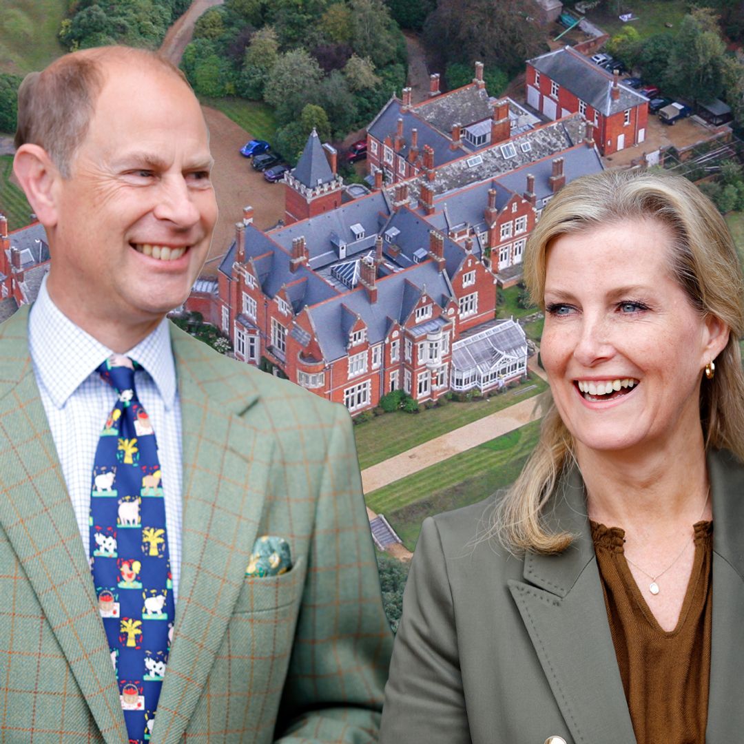 Duchess Sophie's view from beautiful terrace at grand estate goes on forever