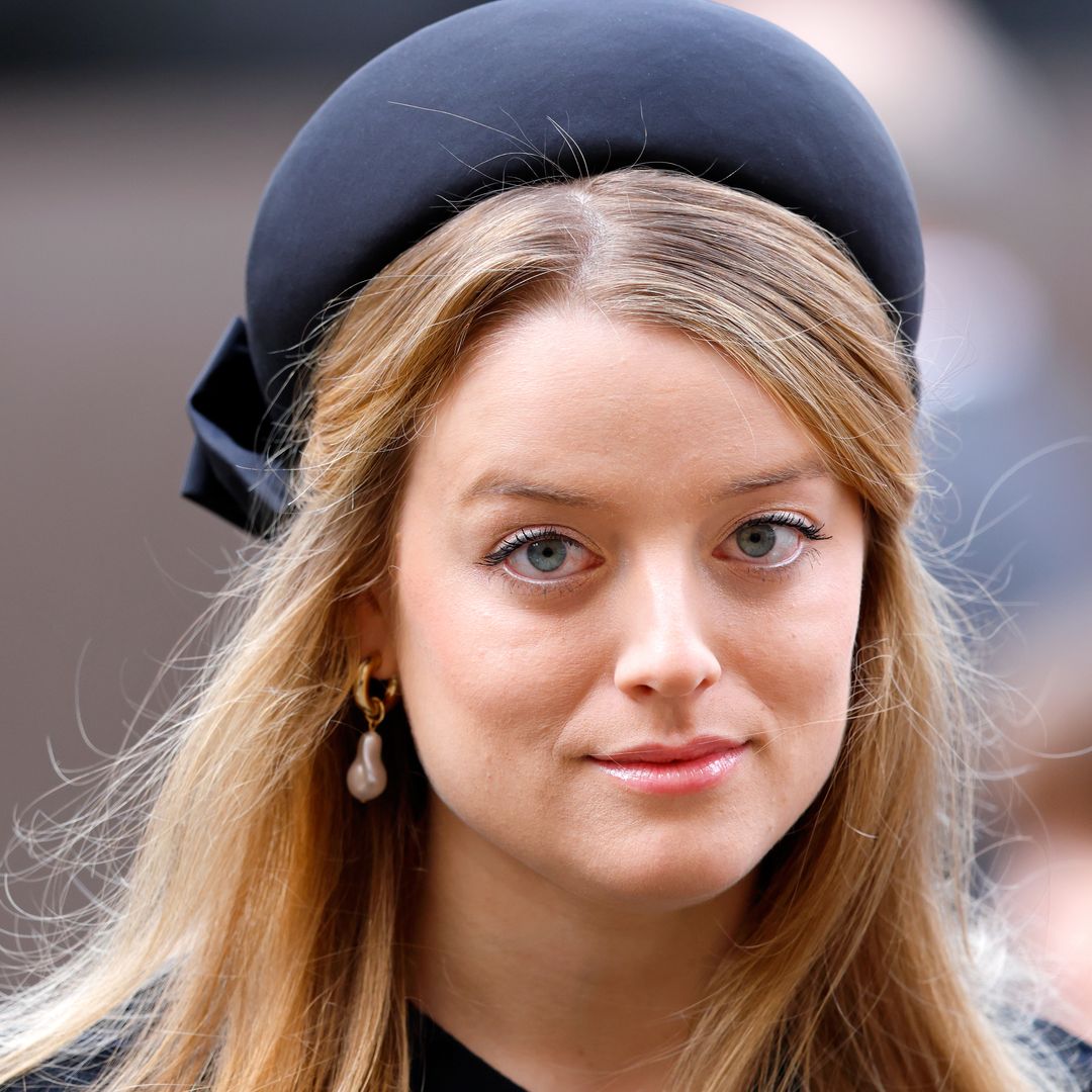Did Flora Vesterberg break royal etiquette in her blue belted funeral dress?